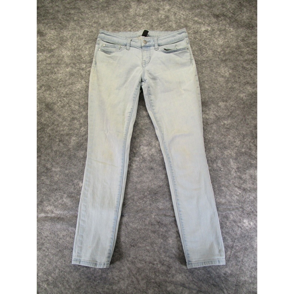 Gap Jeans Womens 2 / 26 Skinny Roll Up Light Blue Stretch Denim 1969 faded